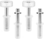 4 Pcs Spring Loaded Bi-Fold Door Hardware Kit - Top Roller Guide Wheel and Pivot for Folding Closet Doors, Bifold Repair Kit