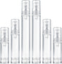 6pcs Airless Pump Bottle Travel, 5ml 10ml 15ml Empty Refillable Vacuum Press Pump Bottle, Plastic Mini Lotion Bottles Cosmetic Container for DIY Foundation Toiletries- Clear