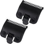 2pcs Clipper Guards Replacement, 1/16'' 1.5mm Clipper Guards, Professional Trimmer Barber Cutting Combs Sets Compatible for Most Size Blades- Black