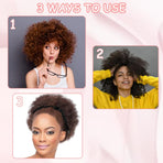 3Pcs Silk Scrunchies: Adjustable Slip Black Satin Hair Ties for Thick, Curly, Natural Hair and Long Afro Ponytail Styles
