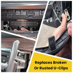 30Pcs Dashboard Trim Clips, Automotive Dashboard Metal Retainer, Universal Car Dashboard Metal Retainer Clips Replacement for Most Cars