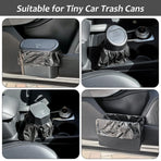 Mini Car Trash Can Bags for Auto Trash Bin, 120 Count Small Garbage Bags Organizer Tear-Resistant, Liner Refills (Vehicle Trash Can is not Included), Black