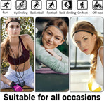 4 Pack Sports Headbands for Women Elastic Non-Slip Absorb Sweat 4 Colors