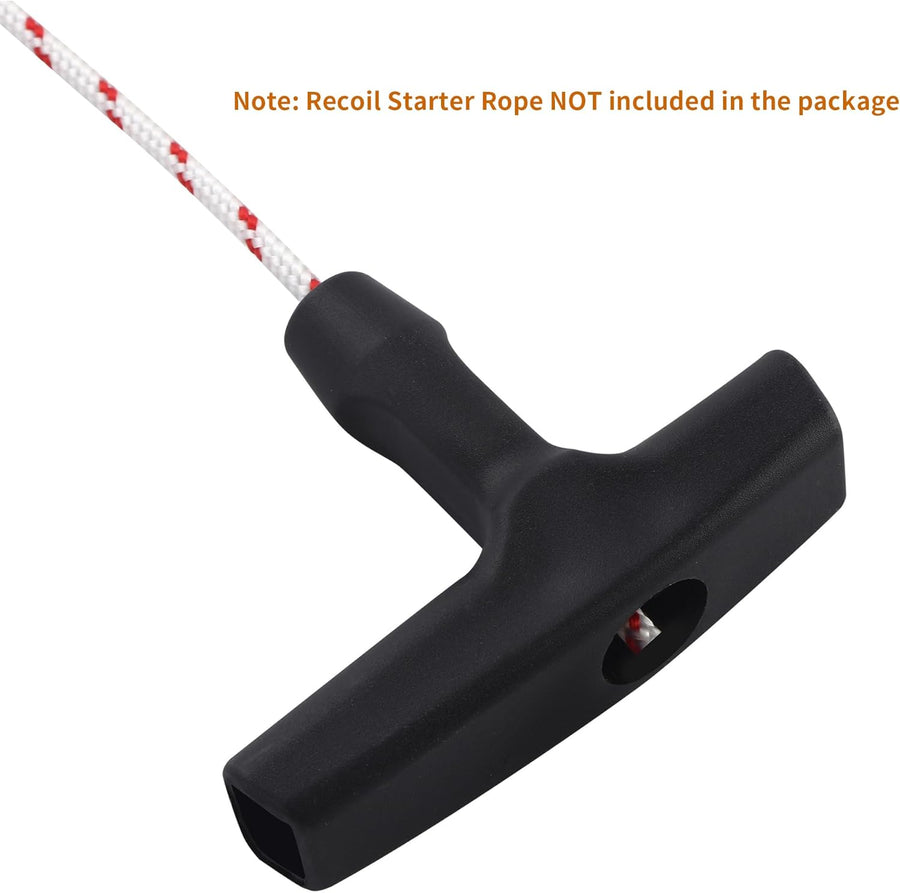2 Packs Pull Cord Handle, Gasoline Engine Pull Starter Handle Grip, Lawn Mower Pull Handle for Generator, Chainsaw, Trimmer Edger Brush Cutter Engine Parts, 2.84Inch Long and 0.65Inch Width Handle