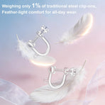40pcs Screw Back Earring Converter with Jump Rings – Convert Dangle Earrings for Non-Pierced Ears, Such as Those with Fishhook or Kidney Hook Findings, Painless & Hypoallergenic Resin U‑Type Earrings
