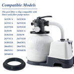 11412 Pool L-Shape O-Ring Gasket Replacement for Intex Sand Filter Pump Motor, Replaces Pool Pump Parts 11412 (10 Pcs)