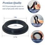 11412 Pool L-Shape O-Ring Gasket Replacement for Intex Sand Filter Pump Motor, Replaces Pool Pump Parts 11412 (10 Pcs)