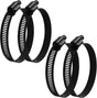 4Pcs 3 Inch Stainless Steel Adjustable 52-76mm Size Range Worm Gear Hose Clamp, Fuel Line Hose Pipe Clamp for Plumbing, Automotive and Mechanical Application