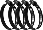 4Pcs 3 Inch Stainless Steel Adjustable 52-76mm Size Range Worm Gear Hose Clamp, Fuel Line Hose Pipe Clamp for Plumbing, Automotive and Mechanical Application