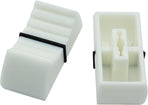 20pcs Fader Knobs, Fader Caps Mixer Slider Fader Knobs Universal Fader Knobs Replacement Fader Cap Slider Straight Slide Potentiometer Knobs, White