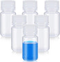 6 Pcs 2 oz 60ml Polypropylene Reagent Bottle Plastic Sample Bottles with Screw Caps Transparent PP Sample Containers with Lid for Liquids, Laboratory, Storage at Home (Clear)