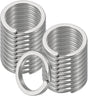 20pcs Split Keychain Rings, 15mm Round Flat Keyrings Stainless Steel Open Key Chain Ring Dog Tag Rings for DIY Keychain Craft Lanyard, 1.5mm Thick, Silver