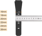 Watch Strap Holder Loop, Rubber Replacement Fastener Rings Silicone Watch Retainers for 16mm Width Watch Band Mix Color 8 Pcs