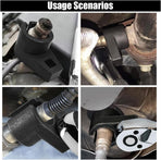 Car Offset Oxygen Sensor Socket, 3/8-Inch Drive, 7/8-Inch (22mm), Side Wire Gate Accesses Sensor for Protect Wire from Damage, Universal Car Accessories for Most Cars (3/8)