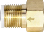 2Pcs Brass One-way Check Valve, 1/2" Female to 1/2" Male Thread of Backflow Preventer