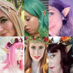 2 Pair Cosplay Fairy Pixie Elf Ears Christmas Anime Party Latex Ears