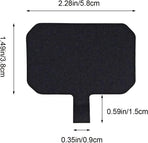 5 Pack Phone Tether Tab Cell Phone lanyard pad, Universal Phone Tether Tab Phone Lanyard Replacement Part Compatible with Most Smartphones (Black)