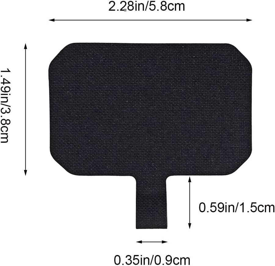 5 Pack Phone Tether Tab Cell Phone lanyard pad, Universal Phone Tether Tab Phone Lanyard Replacement Part Compatible with Most Smartphones (Black)