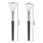 4PCS Silicone Face Mask Brush Applicator, Flexible Silicone Brush for Face for Mud, Clay, DIY Mask, Body Lotion, BB Cream (Black)