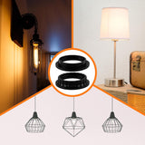 6 Pack E26 Lamp Shade Rings - E26 Light Socket Shade Rings Collar Ring,- 34mm (1-3/8