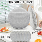 6Pcs 5'' Wax & Oil Applicator Pads - Reusable Microfiber Cleaning Pad - Scratch-Free Sponge Pads for Cutting Board Maintenance, Versatile Home Polishing - Machine Washable for Long-Term Use