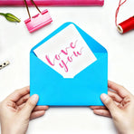 50 Pack Gift Card Envelopes, 4" x 2.75" Mini Envelopes, Multicolor Kraft Business Card Envelopes, Small Envelopes for Holidays, Weddings, Baby Showers, Birthdays Banquets