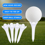 30PCS Plastic Golf Tees - 1-1/2‘’ Short Golf Tees - Enhanced Durability & Stability, Designed to Reduce Friction and Side Spin-4 Prongs Plastic Tees