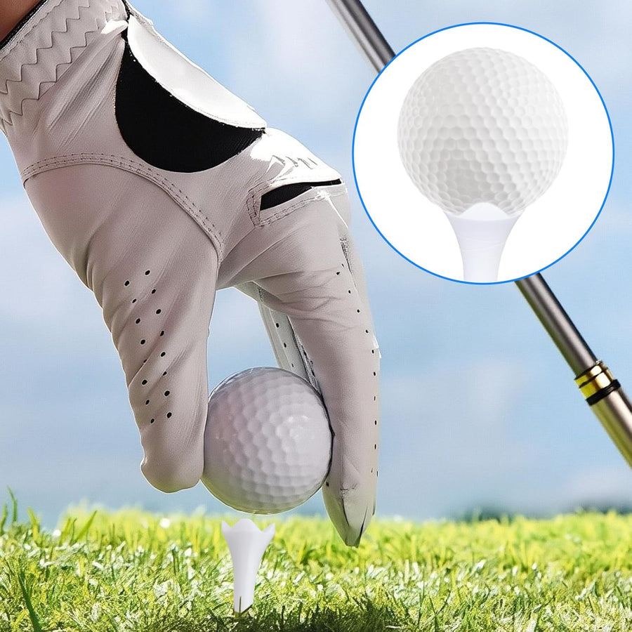 30PCS Plastic Golf Tees - 1-1/2‘’ Short Golf Tees - Enhanced Durability & Stability, Designed to Reduce Friction and Side Spin-4 Prongs Plastic Tees