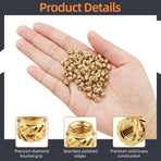 100-Pack M3 Threaded Inserts - Heat Set Inserts - M3x4x5 Female Thread Metric Knurled Nuts - Brass Insert Nut Threaded Inserts for Plastic 3D Printing Components Loptop Automotive Shell