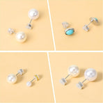 12 Pcs Silicone Flat Earring Backs for Studs, Clear Comfort Design, Earring Backs Replacements for Heavy Earrings Heart Shape