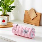 Pink Kawaii Pencil Case, Cream Roll Cartoon Large Capacity Cute Pencil Bag with Zipper, Cat Makeup Organizer Storage Box Office Stationery Nice Gift Stocking Stuffers
