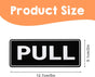 6Pack Push Pull Door Stickers,Adhesive Push and Pull Signs Stickers for Glass Doors and Other Side Doors in Business,Stores,Cafes,Shops - (2 x 5",Horizontal)
