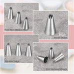 3 Pcs Open Star Cake Decorating Tip #21, Icing Piping Tip for Frosting, Open Star Icing Tips for Cake Decorating