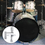 Drum Key 3 Pack Drum Keys for Tuning Drums, Universal Drums Tuning Keys with Continuous Standard Motion Speed Key, Standard 1/4" Socket, Multi Tool Chrome Plated Steel Tuners with Keyhole