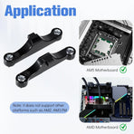 4 PCS AM5 CPU Bracket AM5 Motherboard CPU Cooler Fan Bracket, Desktop Computer Fan Retainer with Screws Black