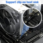 4 PCS AM5 CPU Bracket AM5 Motherboard CPU Cooler Fan Bracket, Desktop Computer Fan Retainer with Screws Black
