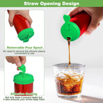 Silicone Soda Can Cover Lids, Pop Can Covers with Resealable Nozzle 6 Pack, BPA Free Stopper and Protector Reusable Beer Can Covers for Soda Fits Standard Cans