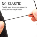 1.5MM Black Nylon String - 110Yards Wind Chime String Weather Resistant Nylon Cord Black Nylon Bracelets String Beading Thread Macrame Trim Cord for Necklace Jewelry Making Craft Halloween