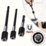 3-Piece Magnetic Bit Holder Extensi Set, Quick Release Universal Impact Drill Adapter for Home DIY Projects