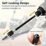 3-Piece Magnetic Bit Holder Extensi Set, Quick Release Universal Impact Drill Adapter for Home DIY Projects