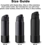 Silice Boot for Owala Water Bottle, 2PCS Anti-Slip Protective Sleeve for FreeSip/Twist/Flip Water Bottles, BPA Free, Dishwasher Safe, Bottom Bumper Cover Cup Accessories