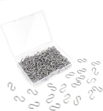 100 Mini S Hooks - Metal Shaped Hangers for Crafts, Jewelry & DIY Key Chains
