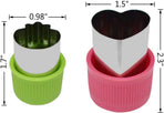 11Pcs Vegetable Cutter Shapes Set Mini Cookie & Fruit Pie Stamps Mold Stainless Steel Cutters Food for Kids Baking and Supplement Tools Accessories Christmas Gift