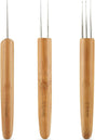 3 Pcs Dreadlock Crochet Hooks - Hook Tool for Hair Locs & Dread Braids 0.5Mm Braid Craft Weaving Needles with Interlocking