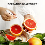 4-piece Grapefruit Spoons and Grapefruit Knife, 18/8 Stainless Steel