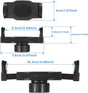 2 Pack Ball Mount Phone Holder Clip 17mm Ball Mount Clip Balls Joint Connector Socket Replacement Rotating Balls Head with Fixed Nut for Car Wireless Charger Cellphone Clamp Selfie Hose Stand Bracket