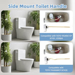 Toilet Handle Replacement Compatible with TOTOTHU004-CP Trip Lvr for ST701, CST854, CST884,Side Mount Toilet Flush Handle, Flush Tank Lever, Chrome