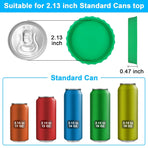 Single Hole Punch 1/4” Hole Puncher for Crafts, One Hole Paper Punch + 6 Pack Silicone Soda Can Cover Lids, Reusable Soda Can Lids