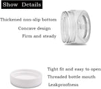 24 Pcs 1oz Plastic Cosmetic Jars,Round Leak Proof Clear Container with Lid,Wide-Mouth Refillable Small Storage Containers for Slime,Cosmetic,Lotion,Candy,Craft