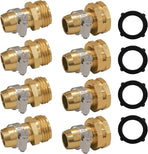 Garden Hose Repair Connector with Clamps, Fit for 3/4" or 5/8" Garden Hose Fitting, 4 Set
